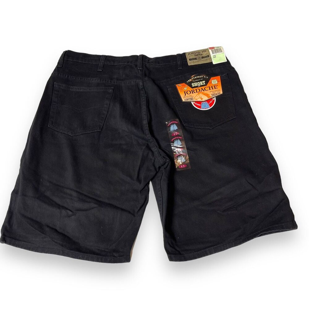 Vintage Jordache Shorts Mens Size 42 Black 11” Inseam NWT Deadstock